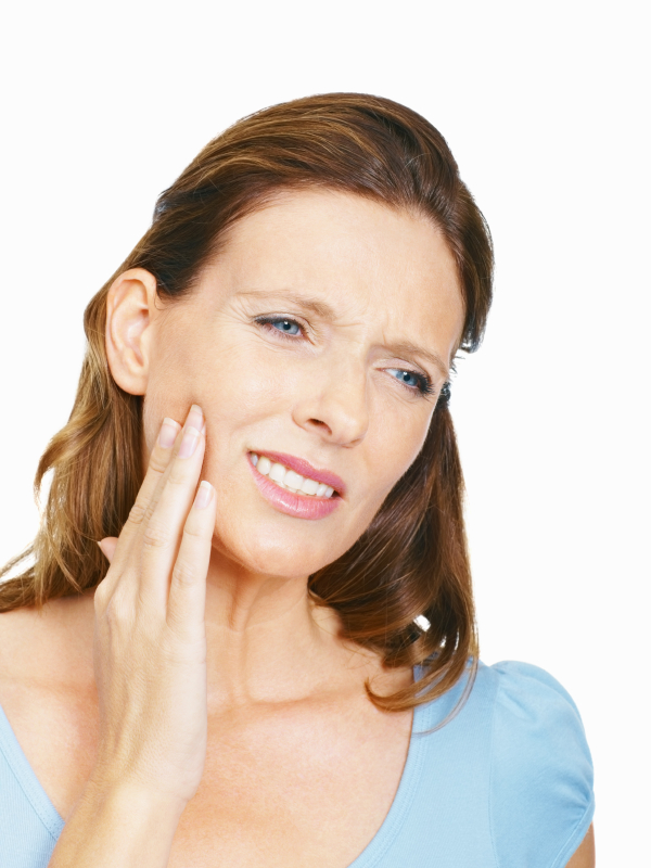 photo of woman with toothache
